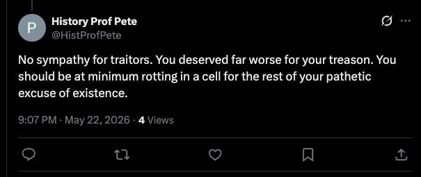@HistProfPete - deserved worse for treason