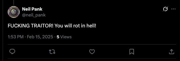 @neil_pank - traitor and rot in hell